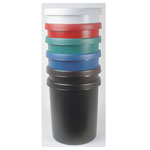 Helit H6106295 Waste Bin Plastic Black 45L