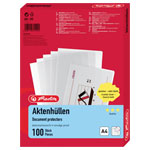 Herlitz 10843746 Plastic sleeve A4 PP 0.11 mm Glassy 100 pcs Laminating