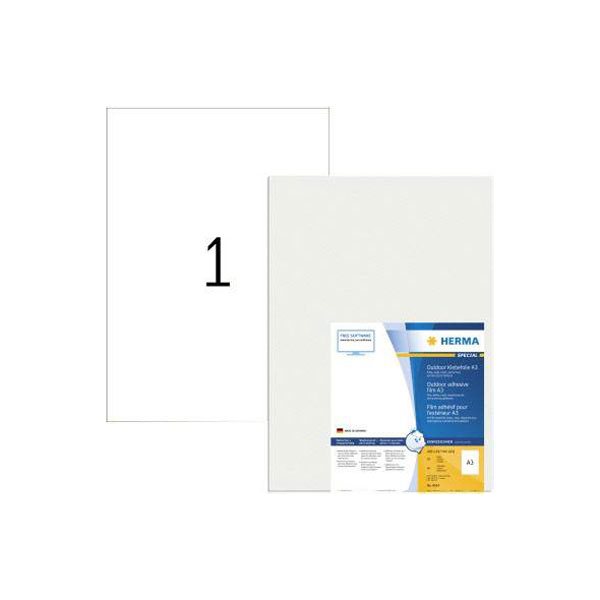 Herma 9544 A4 White Labels Paper Permanent Adhesive 210x297mm 100 ...