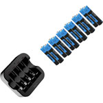 Hixon J816*12+Q022 Charger for cylindrical Li-ion AAA AA cells