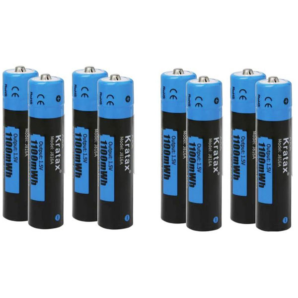 Hixon J816*8 AAA rechargeable battery Li-ion 750 mAh 1.5 V 8 pcs
