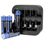 Hixon J818I*4+Q022 Charger for Li-ion cylindrical cells AA AAA