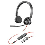 HP 8X222AA Poly Blackwire C3325-M headset Stereo Noise cancelling Mic-mute