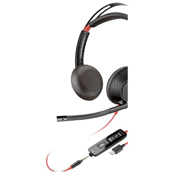 HP Poly 8X231AA Blackwire C5220 On-ear headset Stereo Black Noise ...