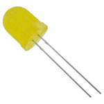 HuiYuan 10003Y1D-EHC-B LED Yellow Circular 10 mm 550 mcd 50° 20 mA 2.1 V