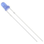 HuiYuan 3034B2D-EHD-A LED wired Blue Circular 3 mm 500 mcd 60° 20 mA