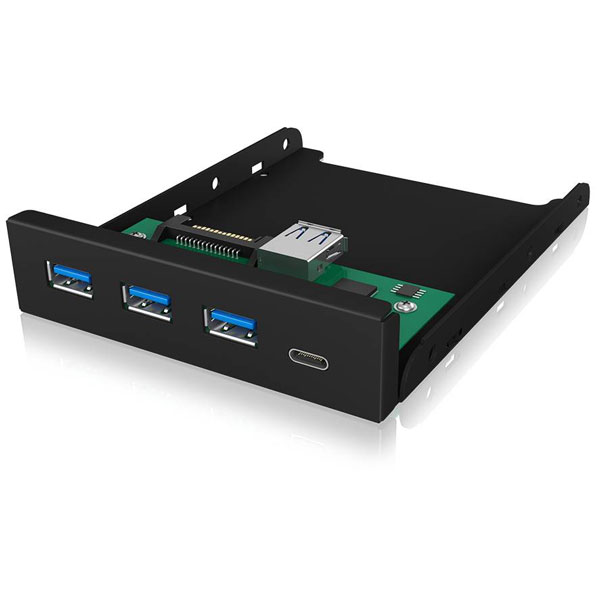 ICY BOX 60432 IB-HUB1418-i3 USB 3.0 hub 4 ports black USB sockets