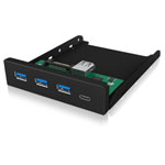 ICY BOX 60432 IB-HUB1418-i3 USB 3.0 hub 4 ports black USB sockets