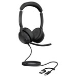 Jabra 25069-999-899 Evolve2 50 On-ear headset Stereo Black Noise cancelling