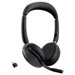 Jabra 26699-999-899 Evolve2 65 Flex On-ear headset Bluetooth Black Noise cancel