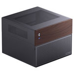 Jonsbo N4 Microtower Casing Black Durable steel compact PC enclosure