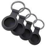 JT Berlin 10928 AirTag Keyring Black Durable Design for Secure Attachment