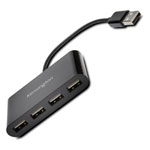 Kensington K39120EU USB 2.0 hub 4-Port Black USB & Firewire Plugs & Sockets