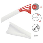 Label the Cable PRO 5120 cable trunking white wall racking panels