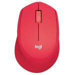 Logitech 910-004911 M330 Silent Plus Mouse Red Optical 3 Buttons 1000 dpi