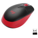 Logitech 910-005908 M190 Mouse Red Optical 3 Buttons 1000 dpi Radio