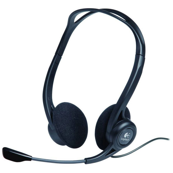 Logitech 981-000100 PC 960 On-ear headset Stereo Black Noise cance...