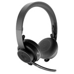 Logitech 981-000854 Zone Wireless Headset Black Noise Cancelling Bluetooth