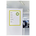 Magnetoplan 1130402 Magnetic frame Yellow A3 for Whiteboards and Notice Boards