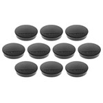 Magnetoplan 1664212 Magnet Discofix Standard Round 30x8mm Black 10pcs