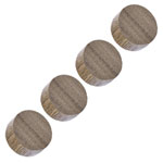 Magnetoplan 1665451 Magnet Circle 30 mm Walnut 4 pcs