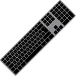 Matias FK418DCB-DE Wireless Keyboard German QWERTZ Mac Space Grey Aluminium