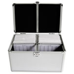MediaRange BOX75 CD hardcase 200 CDs/DVDs/Blu-rays Aluminium Silver