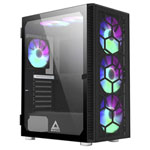 MONTECH X3 Midi tower game console casing black glass PC enclosure