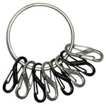 NITE Ize NI-BRG-M1-R3 BigRing Keyring Black Silver 1 pc Key Cabinets Safes