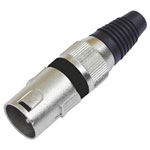 Omnitronic 30200089 XLR plug Black Durable Metal Reliable Audio Connection