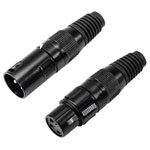 Omnitronic 30200097 XLR plug for audio connections robust durable design