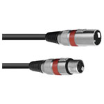 Omnitronic 30220406 XLR Cable 3-pin black durable suitable for audio connection
