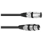 Omnitronic 30220590 XLR  cable black durable 3m length reliable connection