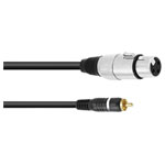 Omnitronic 30224028 XLR Adapter 1x RCA plug to 1x XLR socket 3-pin Audio Cable