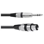 Omnitronic 30225180 2300011 Audio & Video Cable Assemblies 2m Black