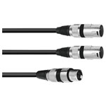 Omnitronic 30225206 Audio & Video Cable Assemblies black 1m durable design