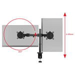 One For All DM 2210 Monitor Desk Mount Black Height-adjustable 13"-32"