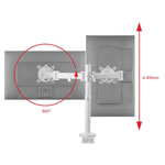 One For All DM 2220 Monitor desk mount 33 - 81 cm Black Height-adjustable