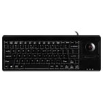 Perixx 11048 PERIBOARD-514 H PLUS Keyboard QWERTY Black USB Trackball