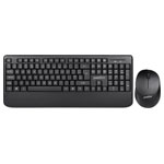 Perixx 11672 PERIDUO-714 Keyboard and mouse set Black Gel wrist support mat