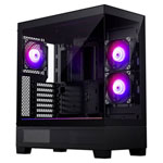Phanteks PH-XT523V1_DBK01 XT View PC casing Black Tempered Glass Windows D-RGB