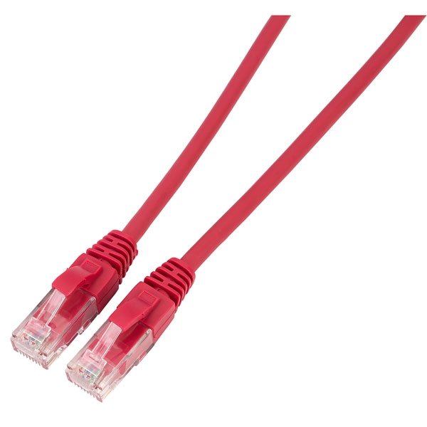 Connectix 003-3B5-100-05B 10m Red Cat6 Utp Moulded Lead | Rapid Online