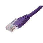 Connectix 003-3NB4-005-08C 0.5m Purple Cat5e Utp Moulded Lead