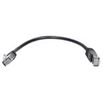 TruConnect TRUP5E0.25BK 25cm CAT 5E UTP PVC Full Copper Patch Lead - Black