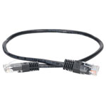 TruConnect TRUP5E0.50BK 0.5mtr CAT 5E UTP PVC Full Copper Patch Lead - Black