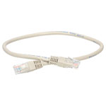 TruConnect TRUP60.5GY 0.5mtr CAT 6 UTP PVC Full Copper Patch Lead - Grey