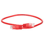 TruConnect TRUP60.5RD 0.5mtr CAT 6 UTP PVC Full Copper Patch Lead - Red