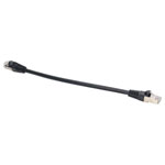 TruConnect TRUP6A0.25BK 25cm CAT 6A S/FTP LSZH Full Copper Patch Lead - Black