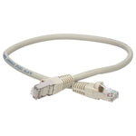 TruConnect TRUP6A0.50GY 0.5mtr CAT 6A S/FTP LSZH Full Copper Patch Lead - Grey