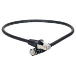 TruConnect TRUP6A0.50BK 0.5mtr CAT 6A S/FTP LSZH Full Copper Patch Lead - Black